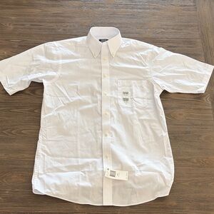 Izod White Casual Button Down Shirt